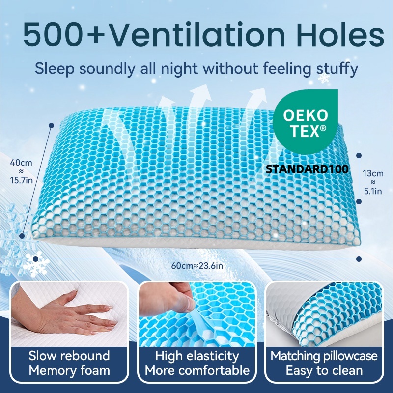 MemCell™ Memory Foam Pillow – Standard - Nap&Roll